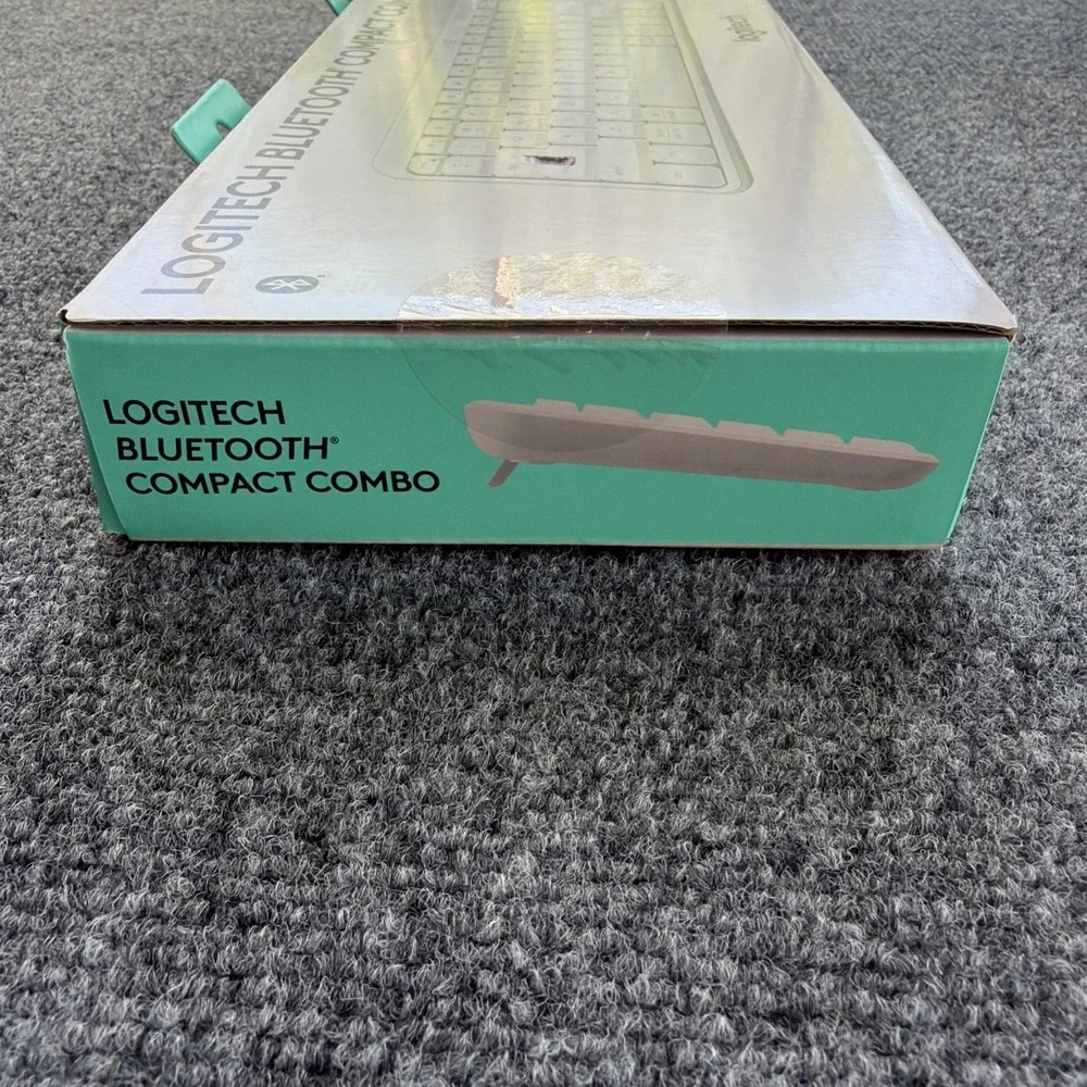 NEW IN BOX Logitech Bluetooth Compact Combo White Cordless Mouse Keyboard